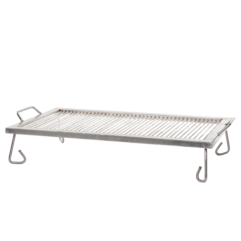 Grillrost Edelstahl mit Füße 70x40cm