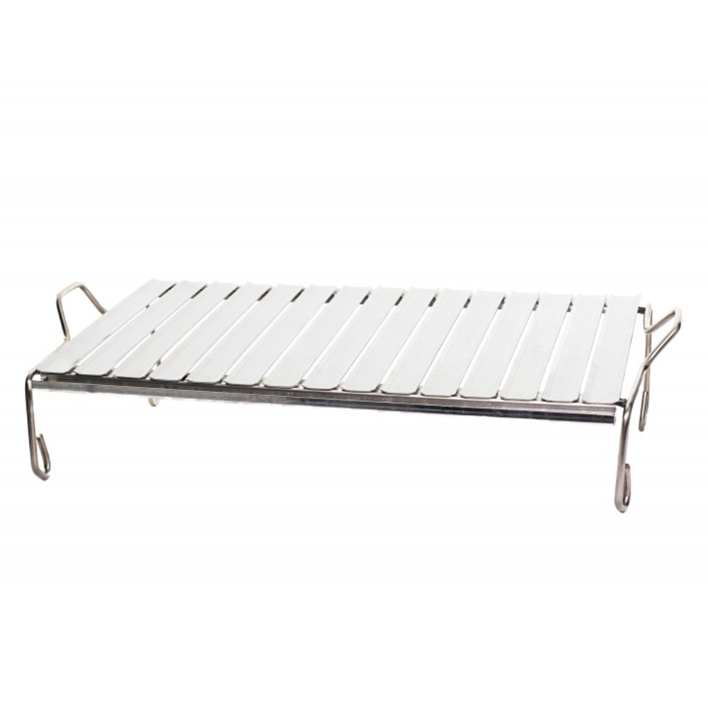 Gesundheitsgrillrost Edelstahl mit Füße 60x40 cm