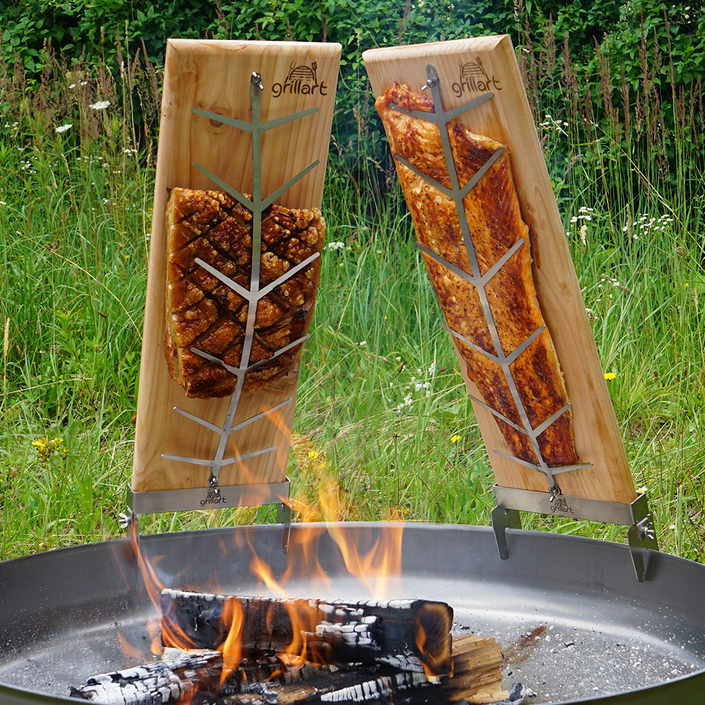 Flammlachsbrett Birke