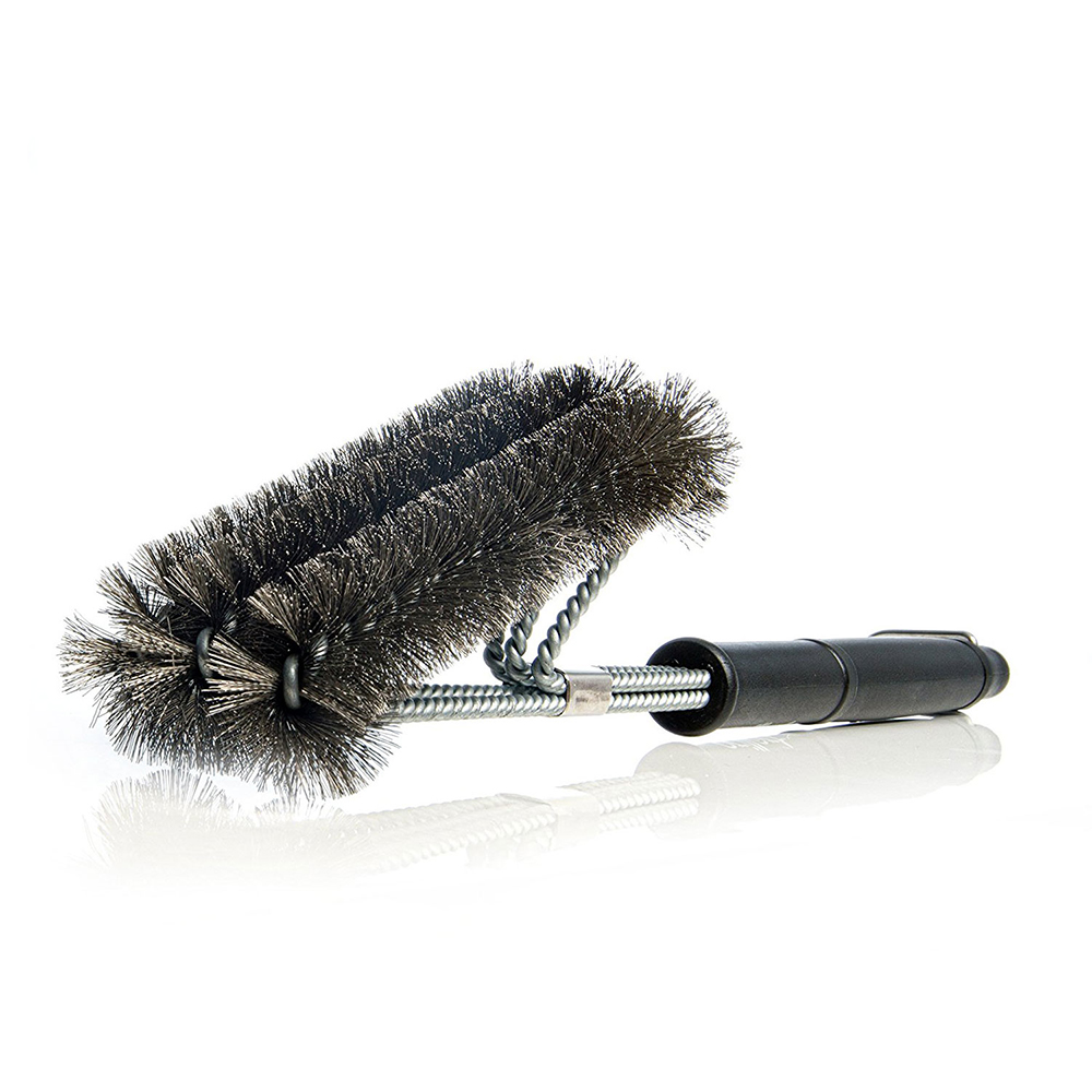 Grillbürste aus Edelstahl mit Tascherl