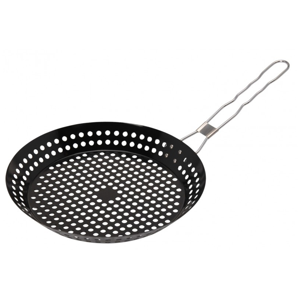 Maroniepfanne Gemüsepfanne gelocht m. Griff