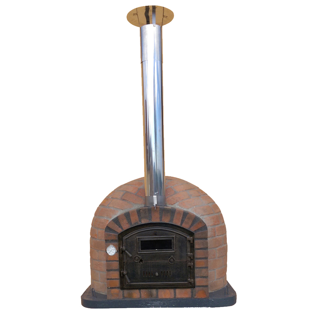 Steinbackofen Ziegeloptik Rustic AL 110x110, Gußtürl