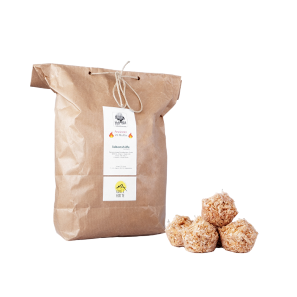 Grillanzünder - Muffin 25Stk - Charityline