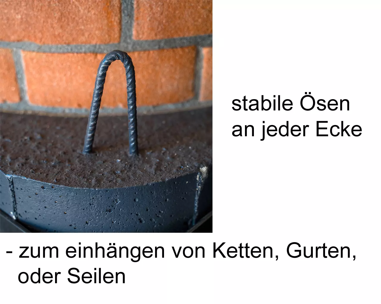 Holzbackofen "Rustic" AL mit Gußtüre und Sichtfenster 110x110cm – Bild 9